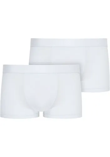 Jockey Microfiber Air Short Trunk 2er Pack - Weiß, Größe L - Retroshorts für Herren mit niedriger Leibhöhe und voller Abdeckung, aus 85% Polyamid und 15% Elasthan für optimalen Tragekomfort.