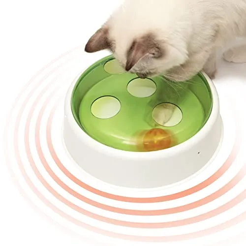 catit Ball Dome - Interaktives Spielzeug für Katzen mit Ball, fördert das Jagen und ist aus BPA-freien Materialien