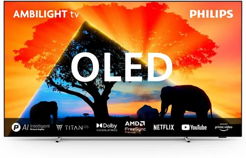 Philips Ambilight 48OLED759 - 48-Zoll 4K OLED Smart TV, beeindruckendes Ambilight für ein immersives Seherlebnis und lebensechte Bilder mit Dolby Vision und Dolby Atmos