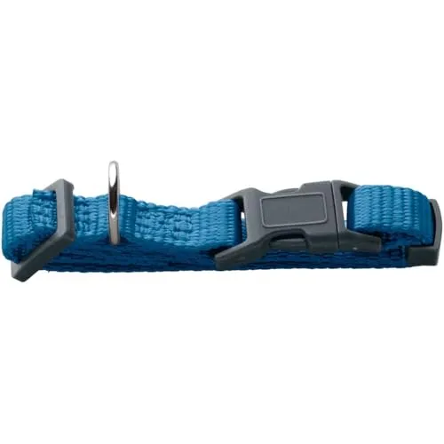 Hunter Hundehalsung London Vario Basic, verstellbares Nylon Hundehalsband, Sicherheitsverschluss mit Verriegelung, reißfest, leicht & schnelltrocknend, pflegeleicht, Farbe: hellblau, Größe: XXS-XS/2