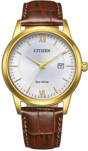 CITIZEN Men's Analog Quarz Uhr AW1782-11A - Armbanduhren für Herren, elegante Eco-Drive Uhr mit Lederarmband für nachhaltige Zeitmessung