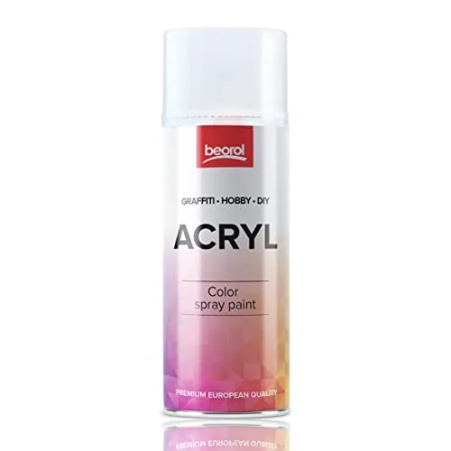 BigDean by Beorol Sprühlack weiß, matt - Sprühfarbe Spraydose Acryllack DIY Lack Spray 400ml Sprühdose Lackspray für Kunststoff, Metall, Holz, uvm. - RAL 9016 Matt Verkehrsweiß