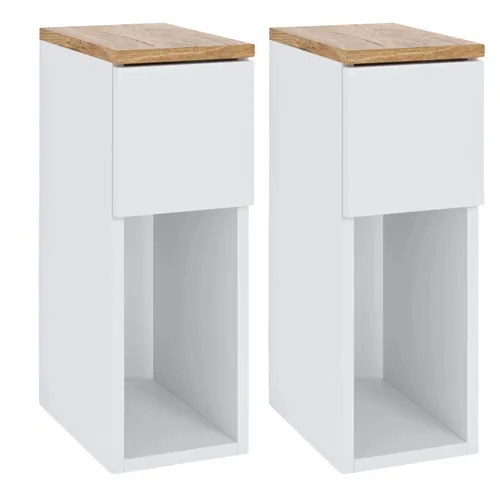 Nachttische Nachtkonsolen 2er Set 20x30x55 cm – Modern und praktisch