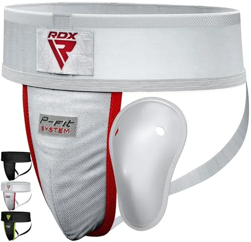 RDX Tiefschutz Herren Boxen Kampfsport, Suspensorium Manner Jockstrap Unterhosen Hodenschutz Kickboxen MMA Muay Thai, Groin Guard Cup Men Protection, Tiefenschutz Karate Zubehör