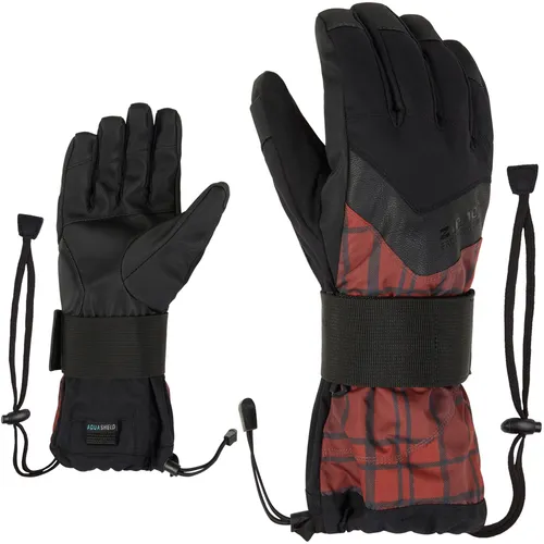 ZIENER MILAN AS Handschuh 2025 black/woody brown - 8
