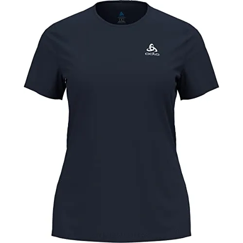 Odlo Women's Cardada T-shirt dark sapphire (20731) L - Outdoor & Funktionsshirts für Damen, atmungsaktiv und schnelltrocknend für höchsten Tragekomfort bei Trekking und Wandern.