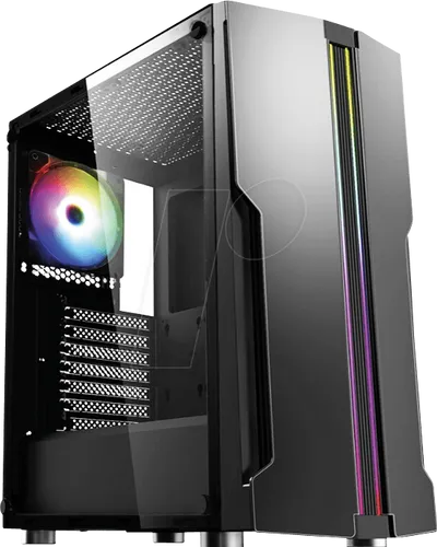 Xilence XG121 - RGB Midi Tower - PC-Gehäuse mit hochwertiger Verarbeitung, RGB-Beleuchtung und werkzeugfreier Installation für eine individuelle Einrichtung und optimalen Luftstrom.