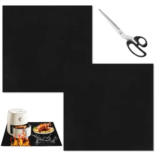 Stück Feuerfeste Unterlage, Hitzeschutzmatte Hitzebeständig Bis 1000 °C, 30x30 cm Hitzebeständige Unterlage, Feuerschutzmatte Aus Carbonfaserfilz, Feuerfeste Matte für Hitzebeständigkeit 2