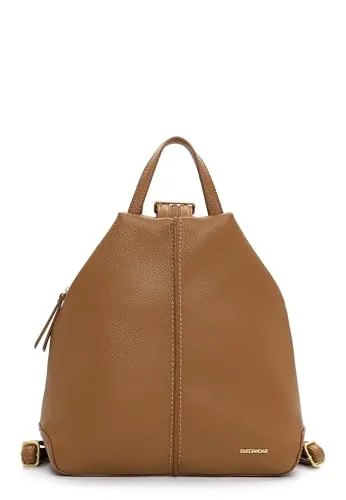 Emily & Noah Rucksack E&N Julie 65605 Damen Rucksack Uni sahara 920 - Modischer Rucksack von EMILY & NOAH aus hochwertigem Feinsynthetik, vegan und leicht. Praktisch mit verstellbaren Riemen und Innenfächern für optimalen Stauraum.