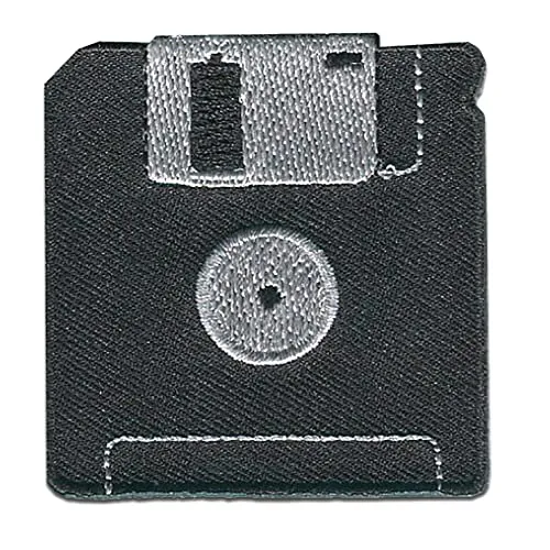 Catch the Patch Diskette Floppy - (Größe: 5,5 x 5,5 cm) – Kultige Aufnäher zum Aufbügeln & Aufnähen – Für Jacken, Rucksäcke, Shirts & Cosplay – Ein Must-have für DIY-Fans