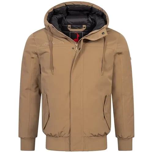 Höhenhorn Alpwall Herren Winterjacke Sand 3XL - Wasserdichte Winterjacke mit hervorragender Atmungsaktivität, ideal für kalte und nasse Wetterbedingungen. Langlebig und stylisch, perfekt für Outdoor-Aktivitäten.