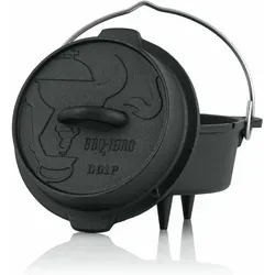 BBQ-Toro Mini Dutch Oven Premium Serie 1,8 Liter in schwarz von BBQ-Toro