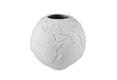 Goebel Dekovase Weiß, Durchmesser 12.5 cm - Dekovase aus hochwertigem Biskuitporzellan, mit elegantem Design und perfekter Größe für stilvolle Dekorationen in jedem Raum.