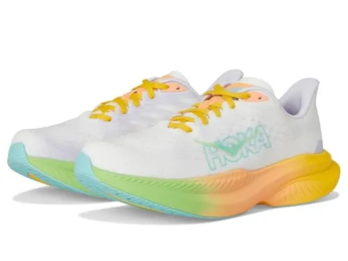 HOKA Mach 6 Damen Laufschuh - Frost/Starlight Glow, Größe 40 - Laufschuhe | Optimal für Straße und Wettkampf, mit innovativer Super-Critical-Foaming-Technologie für maximale Energierückgabe und leichtem, atmungsaktivem Jacquard-Obermaterial.