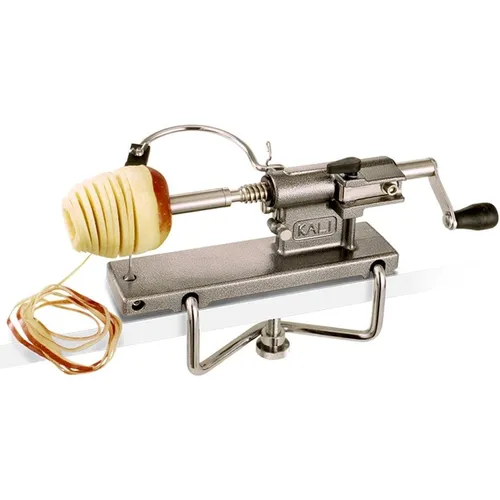 Louis Tellier Apfelschäler und -schneider KALI, professionell - Reiben & Küchenreiben: Der manuelle Apfelschäler KALI schält, schneidet und entkernt bis zu 40 kg Äpfel pro Stunde – ideal für Profis und Hobbyköche.