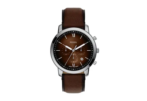 Fossil Chronograph NEUTRA FS6143, Quarzuhr, Armbanduhr, Herrenuhr, Lederarmband, analog, Tag