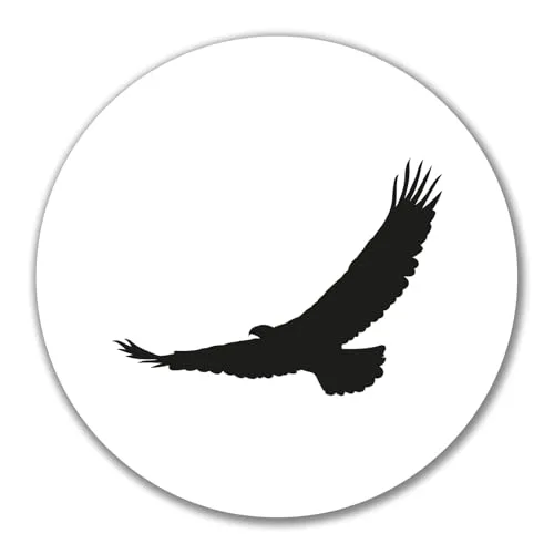 Huuraa Aufkleber Eagle Silhouette Adler Geschenk 10cm Sticker Eagle Silhouette Geschenkidee