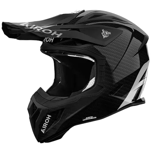 AIROH AVIATOR ACE 2 CARBON GLOSS M - Motorradhelm aus FULL CARBON mit ECE 22 06 Zulassung, leicht und extrem robust für optimale Sicherheit und Komfort.