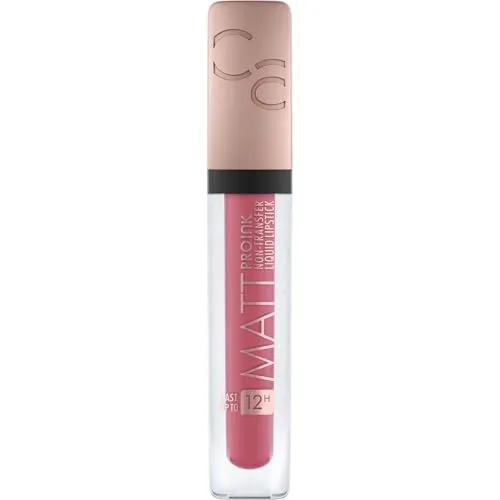 CATRICE Matt Pro Ink Non-Transfer Liquid Lipstick Nr. 060 I Choose Passion - Der langanhaltende, matte Lippenstift bietet bis zu 12 Stunden Farbintensität und ein angenehmes Tragegefühl. Mit pflegender Moringa Butter für ein perfektes Finish. Vegan und tierversuchsfrei.