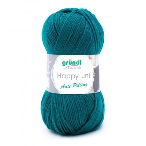 GRÜNDL WOLLE HAPPY UNI 100g PETROL LL 250 m