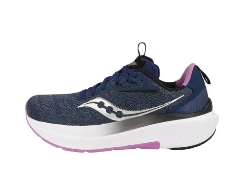 Saucony Echelon 9 Damen Laufschuhe Blau 37 - Laufschuhe mit atmungsaktivem Mesh-Obermaterial und PWR RUN-Dämpfung für hervorragenden Komfort. Vegan und aus recycelten Materialien gefertigt - ideal für umweltbewusste Läufer.