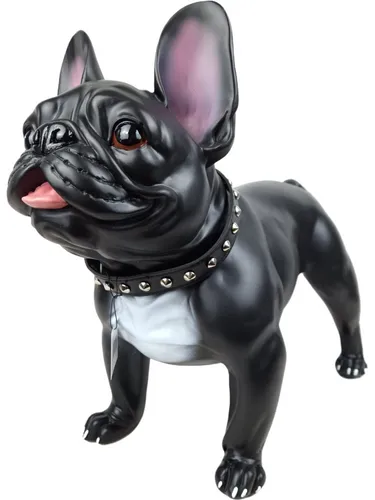 Kare Design Deko Figur Ganster Dog, Schwarz - Sammlerfigur für Hundeliebhaber: Diese realistisch gestaltete Mops-Deko zieht alle Blicke auf sich und verleiht Ihrem Wohnraum einen charmanten Akzent.