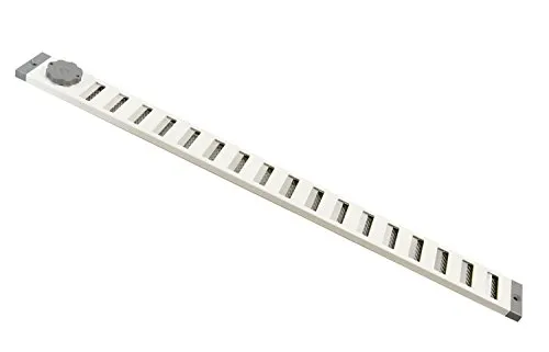 Lüftungsgitter LG 5004 SW Schiebegitter Alu Weiss 500 x 40 mm Zuluft Abluftgitter