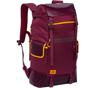 Rivacase Rucksack Dijon 5361 Burgundy Red, rot / orange, Laptopfach, Polyester, 30L, 63cm