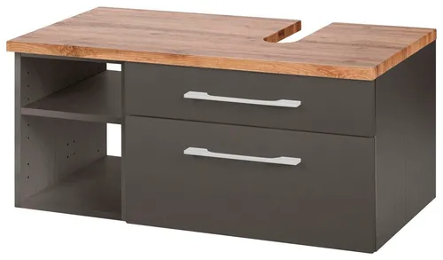 welltime Waschbeckenunterschrank Davos Breite 90 cm in grau von welltime