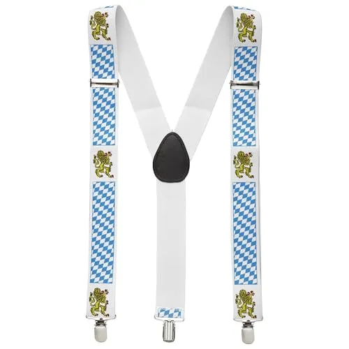 W WIDMANN MILANO Party Fashion - Hosenträger, Kostümzubehör, Accessoire, Bierfest, Volksfest, Karneval