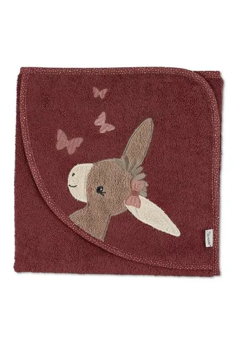Sterntaler Kapuzenbadetuch Emmily in Rot 80x80 in rot von Sterntaler®