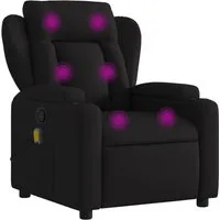 vidaXL Massagesessel Schwarz Stoff