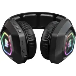 ONIKUMA B100 Gaming Headset Kabellos RGB - Schwarz - Gaming Headset mit 50-mm-Treibern für kraftvollen Sound und geräuschreduzierendem Mikrofon, ideal für lange Sessions und perfektes Teamplay.