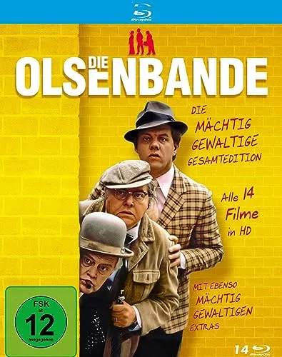 Die (mächtig gewaltige) Olsenbande Gesamtedition - Blu-ray mit exklusiven Extras - Filme, umfassende Sammlung mit besonderen Bonusmaterialien für Fans der Olsenbande, freigegeben ab 12 Jahren.