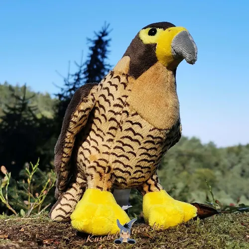 Falke Kuscheltier Vogel Greif Bussard Habich Plüschtier Plüschfalke MARWIN
