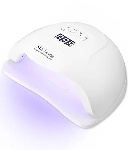 168W Nageltrockner UV LED Lampe für Nägel Gelnägel Professionelle Nagellampe mit 10/30/60/99s Timer,Sensor,LCD Display,Abnehmbar Bodenplatt,Schnell Trocknen für Finger/Zehennagel
