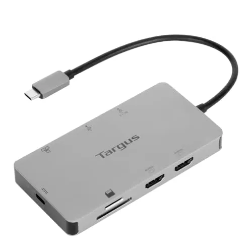 Targus USB-C Dual 4K 100W Docking Station DOCK423EU - Unterstützung für zwei 4K-Monitore, schnelle Energieversorgung und vielseitige Konnektivität für maximale Produktivität