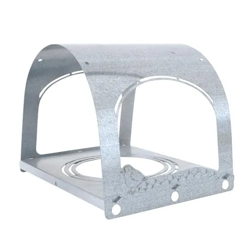 bellissa Vogelhaus SPATZI Vogelfutterhaus aus Metall Silber