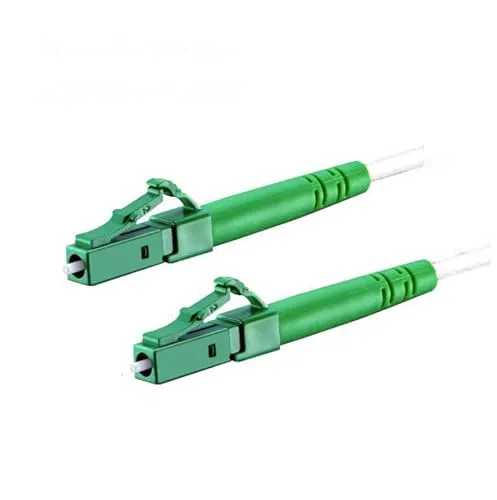 CONBIC® LWL Simplex Glasfaserkabel LC/APC 8° zu LC/APC 8°, weiß, OS2 Patchkabel, 9/125μm, LSZH, FTTH Lichtwellenleiter, G.657.A2. Enterprise Edition (10m) + FREE LCA ADAPTER
