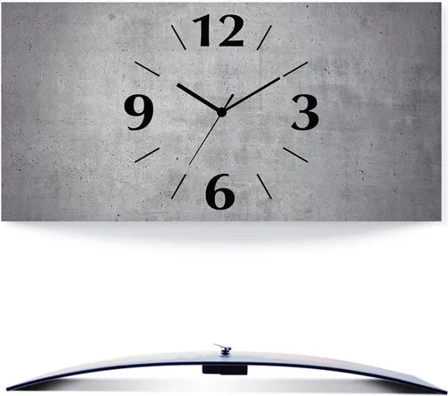 ARTLAND Wanduhr ohne Tickgeräusche in grau von ARTland