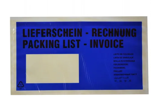 Lieferscheintaschen DIN lang -