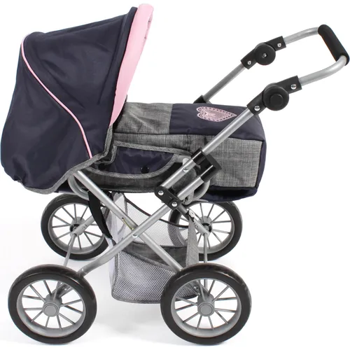 Bayer Chic 2000 Puppenwagen Leni 2in1 - Puppenwagen für Kinder von 3-6 Jahren, höhenverstellbar und wandelbar in Sportwagen oder Tragetasche. Ideal für Puppen bis 46 cm, leicht und praktisch für kleine Puppenmuttis.