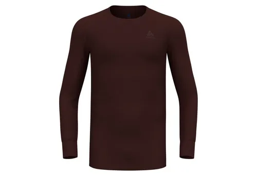 Odlo Active Warm ECO Herren Langarm-Jersey - Laufbekleidung für kühle Tage, hergestellt aus nachhaltigen Materialien für optimalen Komfort und Wärme während des Laufens.