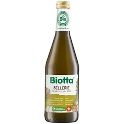 BIOTTA Sellerie Saft CH 500 ml - Erleben Sie den intensiven Geschmack von frisch gepresstem Bio-Sellerie aus der Schweiz. Der Saft überzeugt durch seine schonende Verarbeitung und ist ideal für eine genussvolle Ergänzung Ihrer Ernährung.