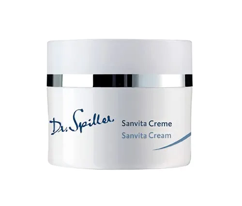 Dr. Spiller Sanvita® Creme 50 ml - Tagespflege für sensible Haut mit 100% natürlichen Inhaltsstoffen. Beruhigt, spendet Feuchtigkeit und schützt vor Umwelteinflüssen. Ideal für Dekolleté, Gesicht und Hals.