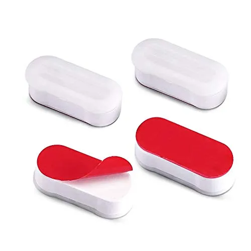 WC Sitz Stoßstangen, Toilettensitz Stoßstange für Bidet mit starkem Klebstoff, Toilettensitz puffer Universal Ersatz für Zuhause, Hotel – 4 Stück