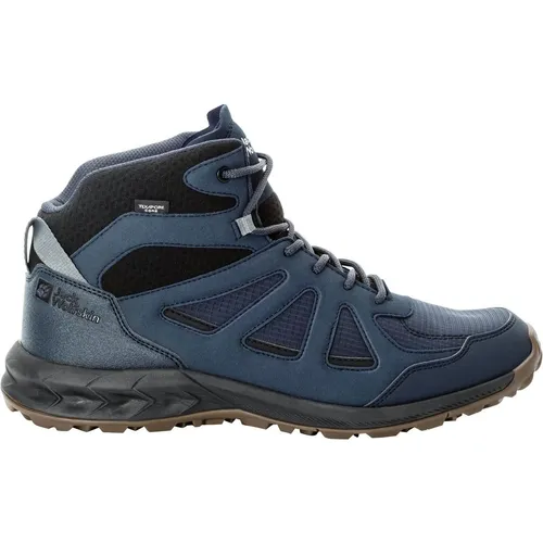 Jack Wolfskin Woodland 2 Texapore Mid M - Bequeme Wanderschuhe für Herren - Wanderschuhe mit wasserdichter TEXAPORE-Membran und REFLEX FOAM-Mittelsohle für maximalen Komfort und Grip bei Outdoor-Abenteuern.