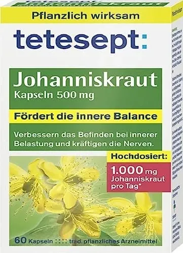 Produktbild Tetesept Johanniskraut 500 mg Kapseln 60 St