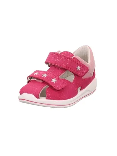 Superfit Mädchen Boomerang Sandale, Pink Rosa 5500, 27 EU - Wanderschuhe mit anatomischer Form für gesunde Fußentwicklung, chromfreiem Leder und dezentem Glitzer für strahlende Kinderaugen.
