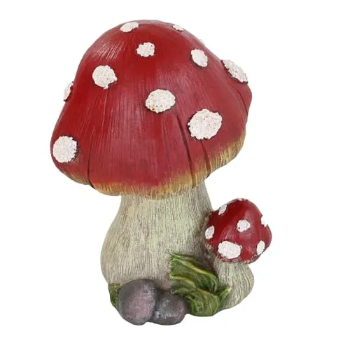 colourliving Fliegenpilz Deko Dekopilze Pilzfiguren Deko Fliegenpilz Waldpilz Herbstdeko Verschiedene Größen (18 cm)